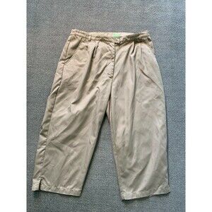 Allyson Whitmore Women's Size 12 Golf Pants Beige Polyester